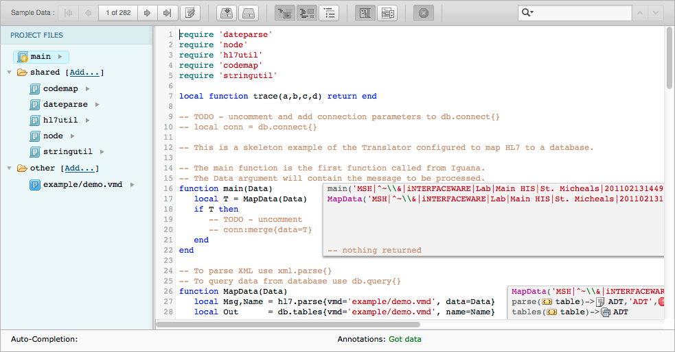 Tutorial HL7 to Database iNTERFACEWARE Help Center